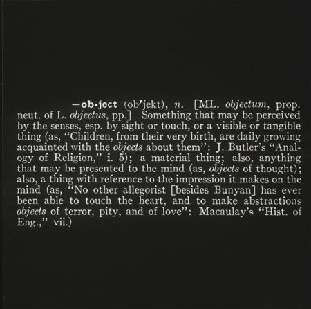 Titled (Art As Idea As Idea) (Object)-1967 Titled (Art As Idea As Idea) (Object)-1967
