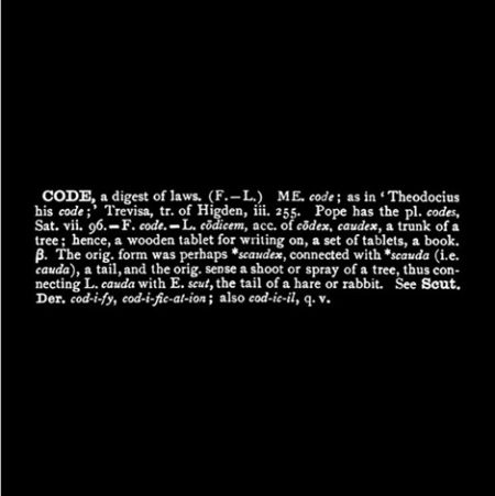 Titled (Art as Idea as Idea) Code Ety. Oxf-1968 Titled (Art as Idea as Idea) Code Ety. Oxf-1968
