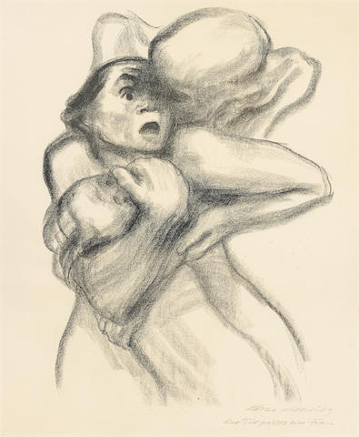 Tod packt eine Frau, from Tod-1934 Tod packt eine Frau, from Tod-1934