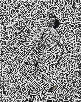 Tseng Kwong Chi-Keith Haring-Keith Haring And Tseng Kwong Chi - Untitled (Bill T. Jones)-1983 Tseng Kwong Chi-Keith Haring-Keith Haring And Tseng Kwong Chi - Untitled (Bill T. Jones)-1983