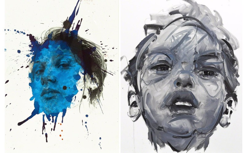 Left Philippe Pasqua - Constance, 2011, Right Philippe Pasqua - Untitled, 2012