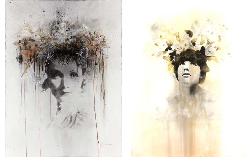 Left Rosie Emerson - Marlene Dietrich No 5, 2013, Right Rosie Emerson - The Gatekeeper, 2014