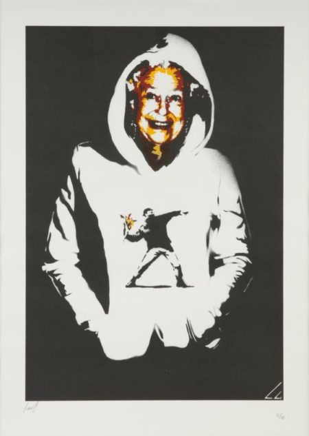 Queen In Banksy Hoodie- Queen In Banksy Hoodie-