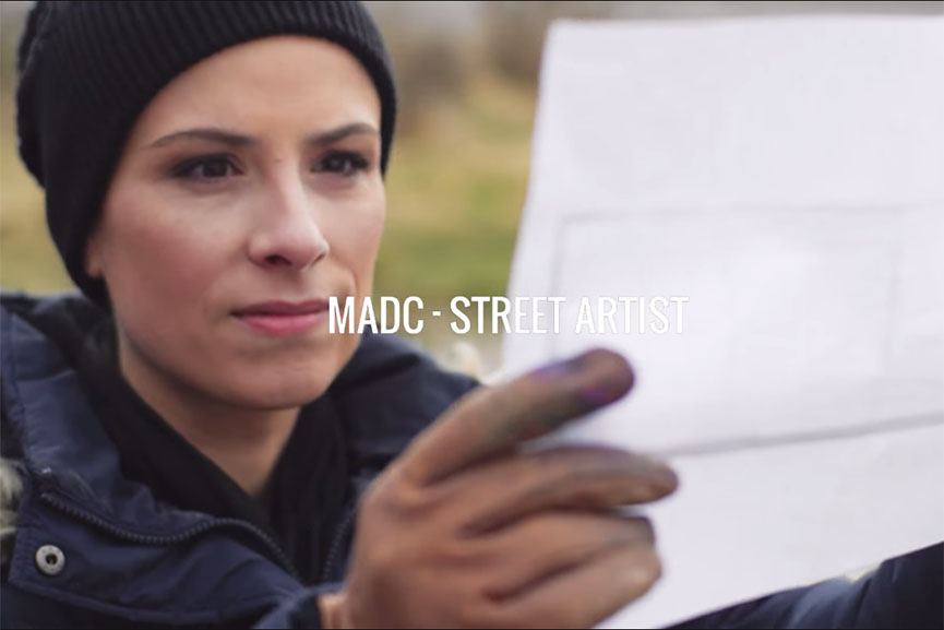 day in the life of a street artist: madc