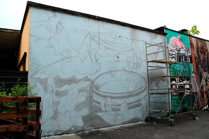OZMO - Tondal's Vision - Urban Art Field project, Turin - credit Un-Dogma, 2015, street art, mural