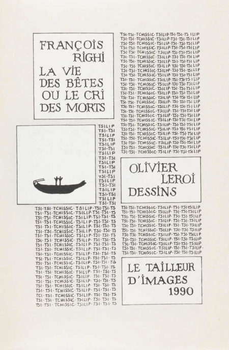 Olivier Leroi & Francois Righi - La Vie Des Betes Ou Le Cri Des Morts-1991 Olivier Leroi & Francois Righi - La Vie Des Betes Ou Le Cri Des Morts-1991