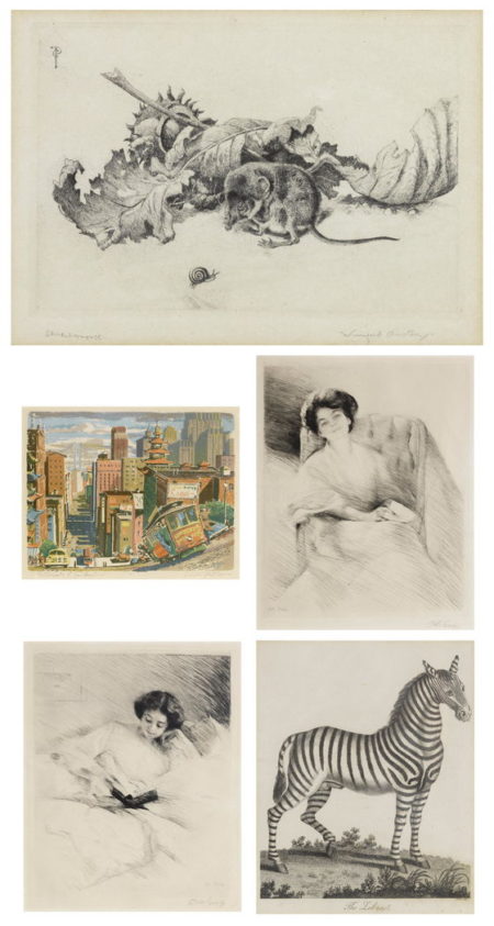 Ralph Thompson-Winifred Austen-Otto Goetze-Otto Goetze, Winifred Austen, Ralph Thompson - A Small Collection of Nineteenth and early Twentieth Century Prints- Ralph Thompson-Winifred Austen-Otto Goetze-Otto Goetze, Winifred Austen, Ralph Thompson - A Small Collection of Nineteenth and early Twentieth Century Prints-
