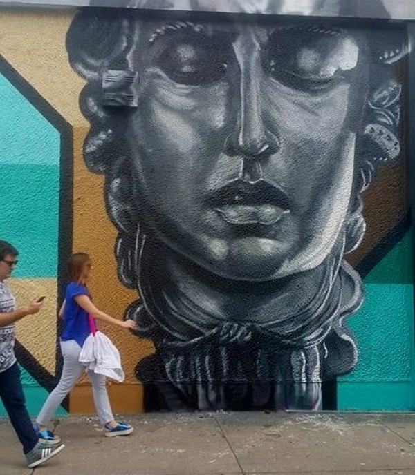 Ozmo x Joys - Medusa (detail #2) - Wynwood, Miami, 2015 - photo by the artist