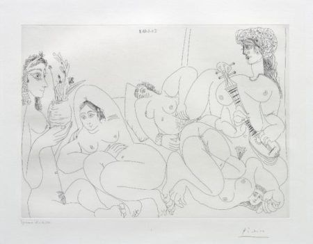 Clin d'oeil au Bain turc femmes faisant la sieste au soleil (Wink at the Turkish Bath Women Taking a Nap in the Sun), from La Serie 347-1968 Clin d'oeil au Bain turc femmes faisant la sieste au soleil (Wink at the Turkish Bath Women Taking a Nap in the Sun), from La Serie 347-1968