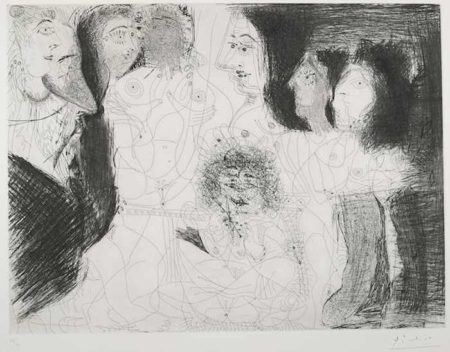 Degas chez les Filles. Repos et Intimite pl. 79 from Series 156-1971 Degas chez les Filles. Repos et Intimite pl. 79 from Series 156-1971