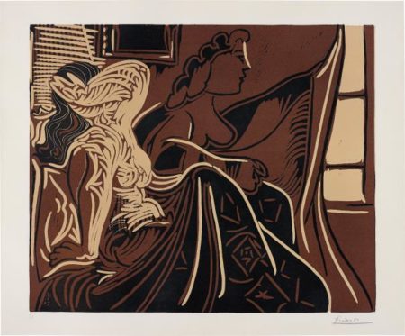 Deux femmes pres de la fenetre (Two women at the window)-1959 Deux femmes pres de la fenetre (Two women at the window)-1959