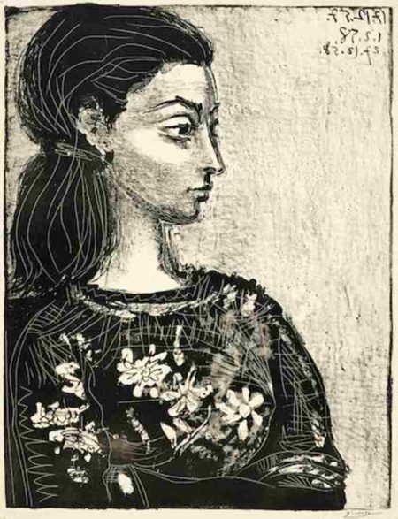Femme au Corsage a Fleurs-1958 Femme au Corsage a Fleurs-1958