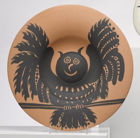 Owl with spread wings-1957 Owl with spread wings-1957