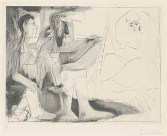 Peintre au travail-1963 Peintre au travail-1963