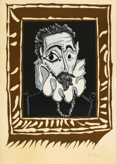 Portrait D'Homme A La Fraise (Variation D'Apres El Greco)-1963 Portrait D'Homme A La Fraise (Variation D'Apres El Greco)-1963