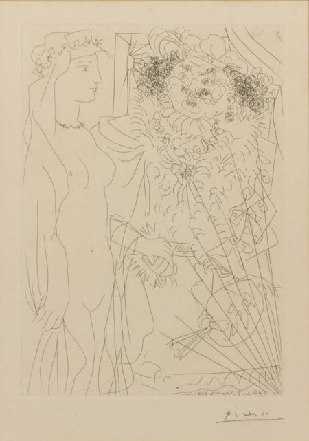 Rembrandt Tenant Par La Main Une Jeune Femme Au Voile-1934 Rembrandt Tenant Par La Main Une Jeune Femme Au Voile-1934