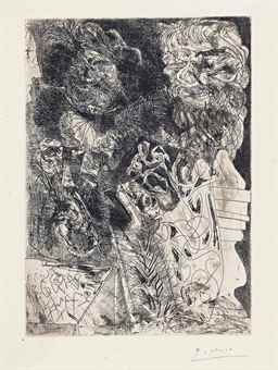 Rembrandt a la palette, from: La Suite Vollard-1934 Rembrandt a la palette, from: La Suite Vollard-1934