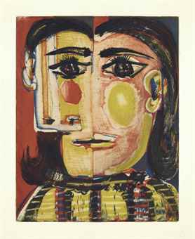 Tete de Femme No. 5: Portrait de Dora Maar-1939 Tete de Femme No. 5: Portrait de Dora Maar-1939