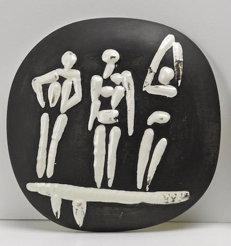 Three figures on a trampoline-1956 Three figures on a trampoline-1956