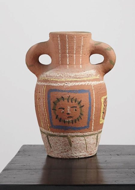 Vase avec decoration pastel (Vase with Pastel Decoration)-1953 Vase avec decoration pastel (Vase with Pastel Decoration)-1953