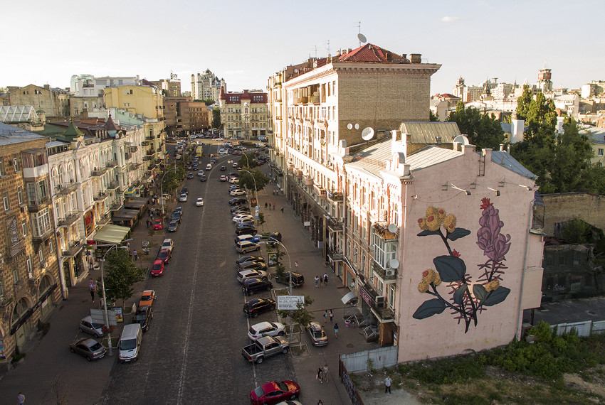 Pastel - Two Peasants, Kiev, Ukraine, 2016