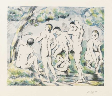 Les Baigneurs, Petite Planche-1897 Les Baigneurs, Petite Planche-1897