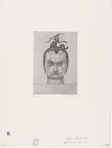 Drohendes Haupt - Inv.10-1905 Drohendes Haupt - Inv.10-1905