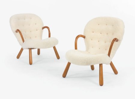 Philip Arctander - Pair Of Clam Armchairs-1944 Philip Arctander - Pair Of Clam Armchairs-1944