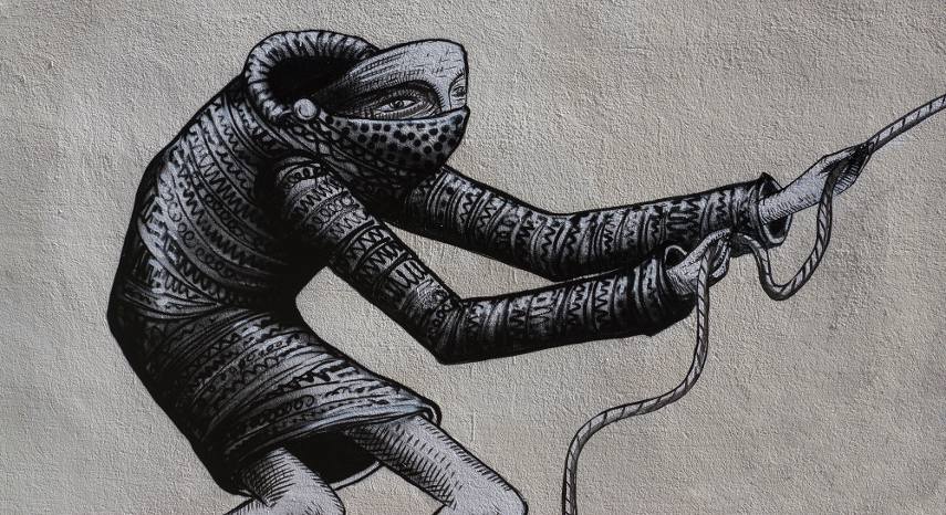 Phlegm - A Mural in Jacksonville, Florida (detail), 2016 - Image courtesy of Iryna Kanishcheva