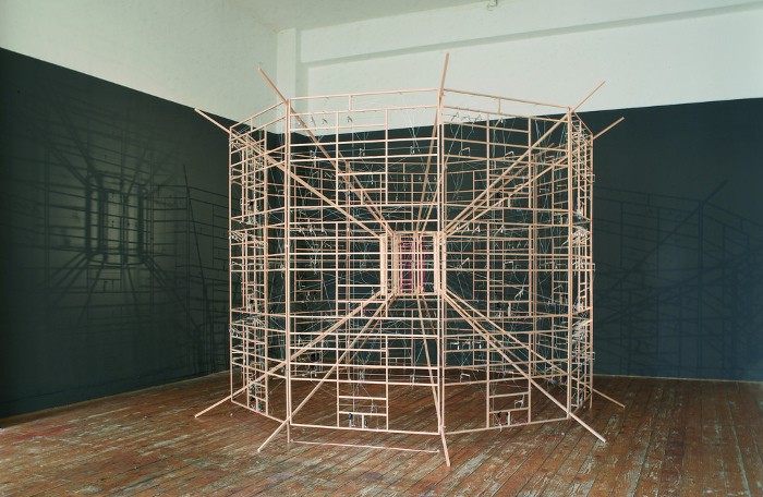 Ralf Baecker - Inverted Machine - Installation view, Moltkerei Werkstatt Cologne, 2007, computer art