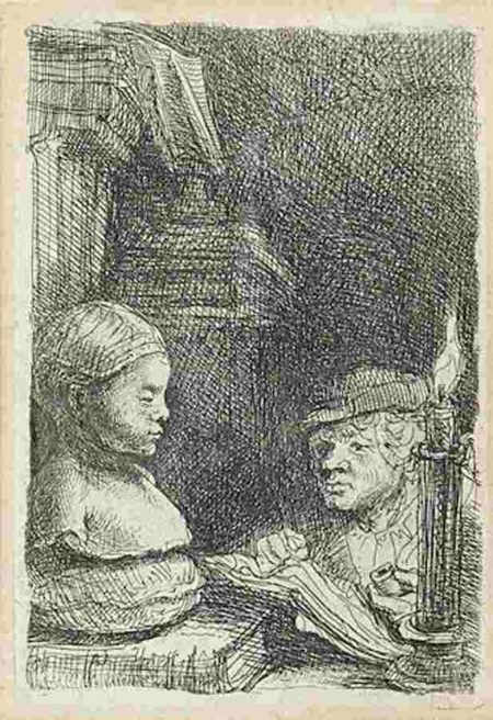 A Man drawing from a Cast-1641 A Man drawing from a Cast-1641