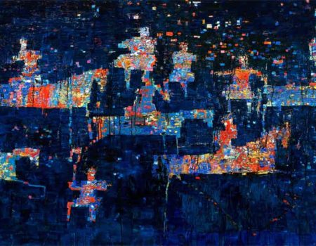 Contemplative and Lively Paintings by Reza Derakshani Coming to Sophia Contemporary