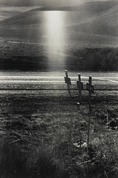 U. S. 91 Idaho (Crosses On Scene Of Highway Accident)-1956 U. S. 91 Idaho (Crosses On Scene Of Highway Accident)-1956