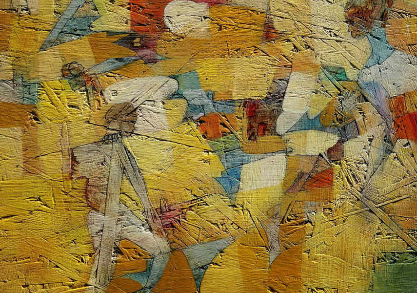 The paintings of Ugandan artist are shown in group exhibition with completely new visual identity