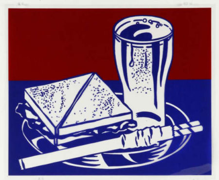 Abstract (lunch scene)- Abstract (lunch scene)-