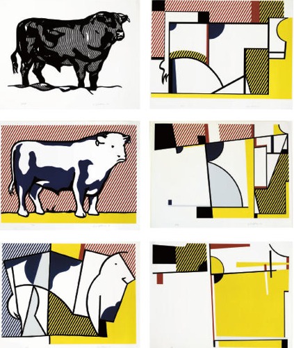 Bull I; Bull III-VII, from Bull Profile Series-1973 Bull I; Bull III-VII, from Bull Profile Series-1973