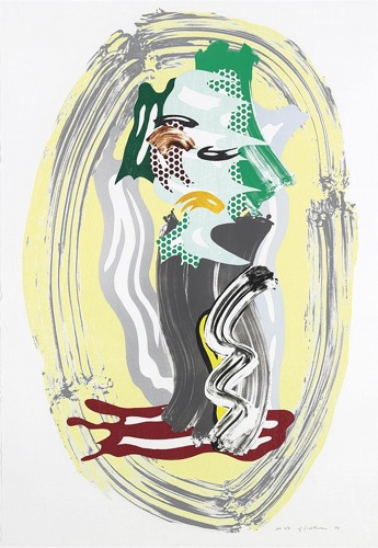 Green Face, from Brushstroke Figure Series-1989 Green Face, from Brushstroke Figure Series-1989