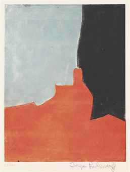 Composition in Red, Grey and Black-1960 Composition in Red, Grey and Black-1960