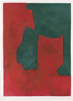 Composition in Red and Green-1962 Composition in Red and Green-1962