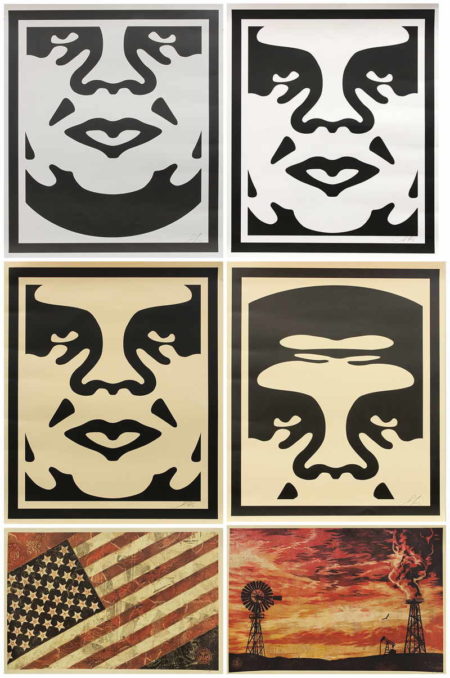 Andre the Giant Face (4), Flag, Evolve Devolve- Andre the Giant Face (4), Flag, Evolve Devolve-