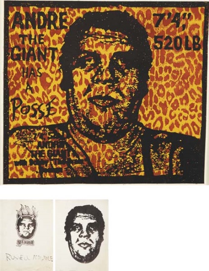 Andre The Giant Leopard Print/Original Giant Fax-1995 Andre The Giant Leopard Print/Original Giant Fax-1995