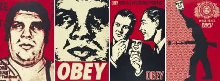 Obey '89/Obey '95/Obey '99/Obey '04 (Four works from Retro Series)-2005 Obey '89/Obey '95/Obey '99/Obey '04 (Four works from Retro Series)-2005