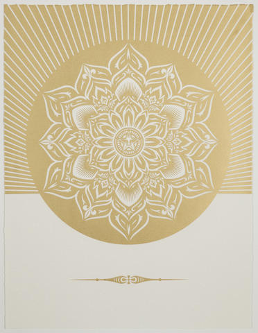 Obey Lotus Diamond (White & Gold)-2013 Obey Lotus Diamond (White & Gold)-2013