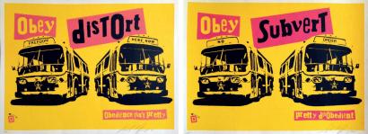 Obey pistols set (Obey Pistols Subvert, Obey Pistols Distort)-2001 Obey pistols set (Obey Pistols Subvert, Obey Pistols Distort)-2001
