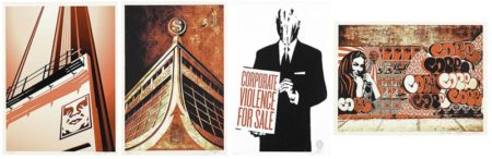 Sunset & Vine Billboard - Corporate Violence for Sale - Glass Houses Canvas Print - Obey x COPE2 x Cooper Print- Sunset & Vine Billboard - Corporate Violence for Sale - Glass Houses Canvas Print - Obey x COPE2 x Cooper Print-
