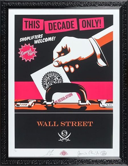 Shepard Fairey-Jamie Reid-Shepard Fairey & Jamie Reid - Shoplifters Welcome Large Format-2012 Shepard Fairey-Jamie Reid-Shepard Fairey & Jamie Reid - Shoplifters Welcome Large Format-2012