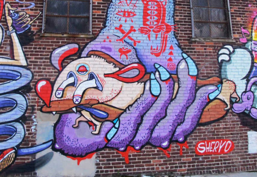 Sheryo - Untitled (detail), photo via wadezig.com gallery stuff painting love perth
