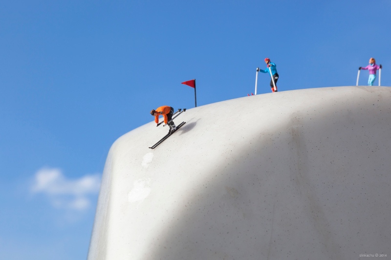 street art, installation, Slinkachu, outdoors