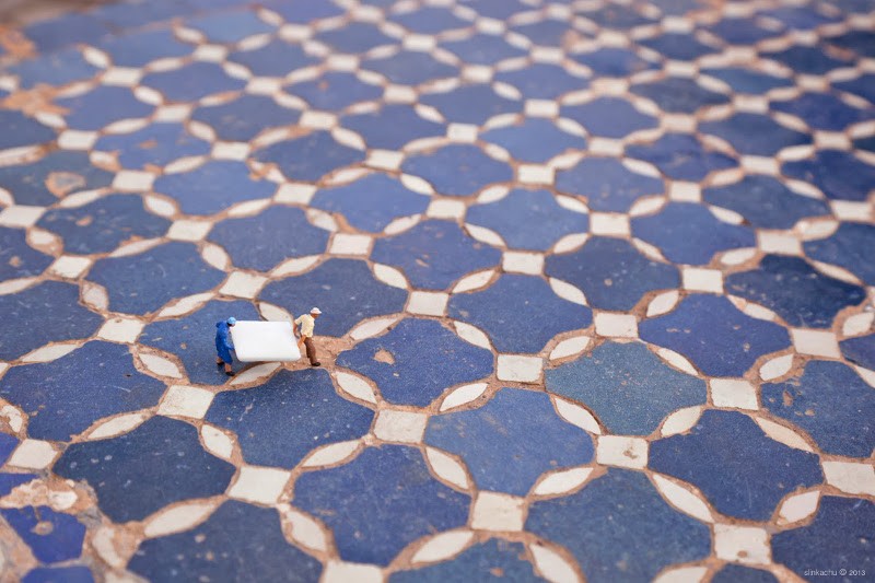street art, installation, Slinkachu, outdoors