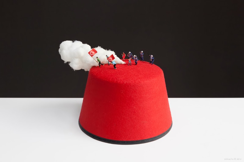 street art, installation, Slinkachu, outdoors